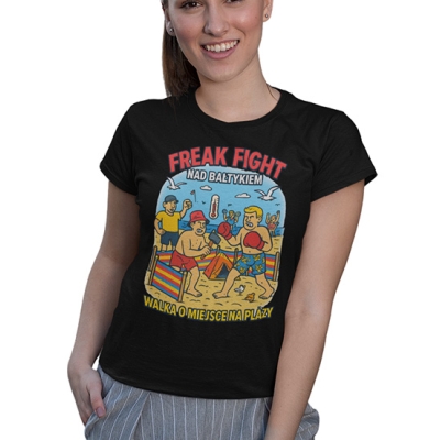 KOSZULKA DAMSKA  WAKACYJNA Freak fight nad Bałtykiem